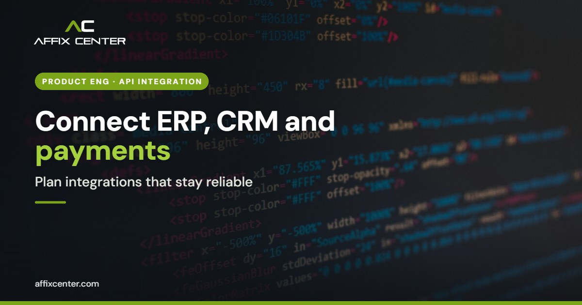 API Integration Services in India: ERP, CRM and Payments - Affix Center