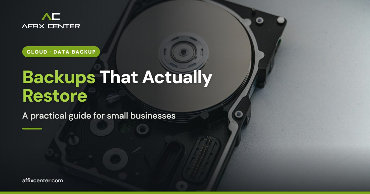 Data Backup Solutions for Small Business - Affix Center