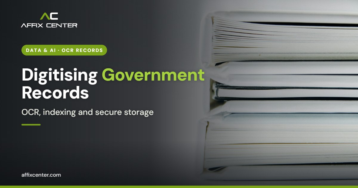 Digitising Government Records with OCR - Affix Center