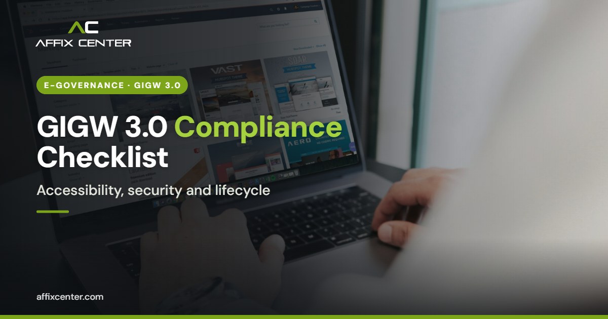 GIGW 3.0 Compliance Checklist for Government Websites - Affix Center