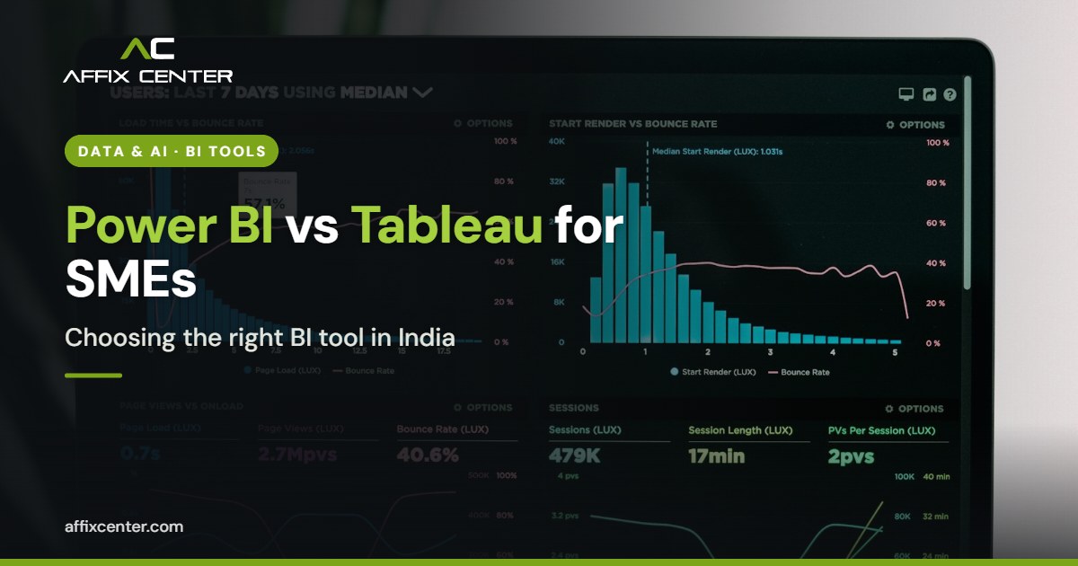 Power BI vs Tableau for Small Business in India - Affix Center