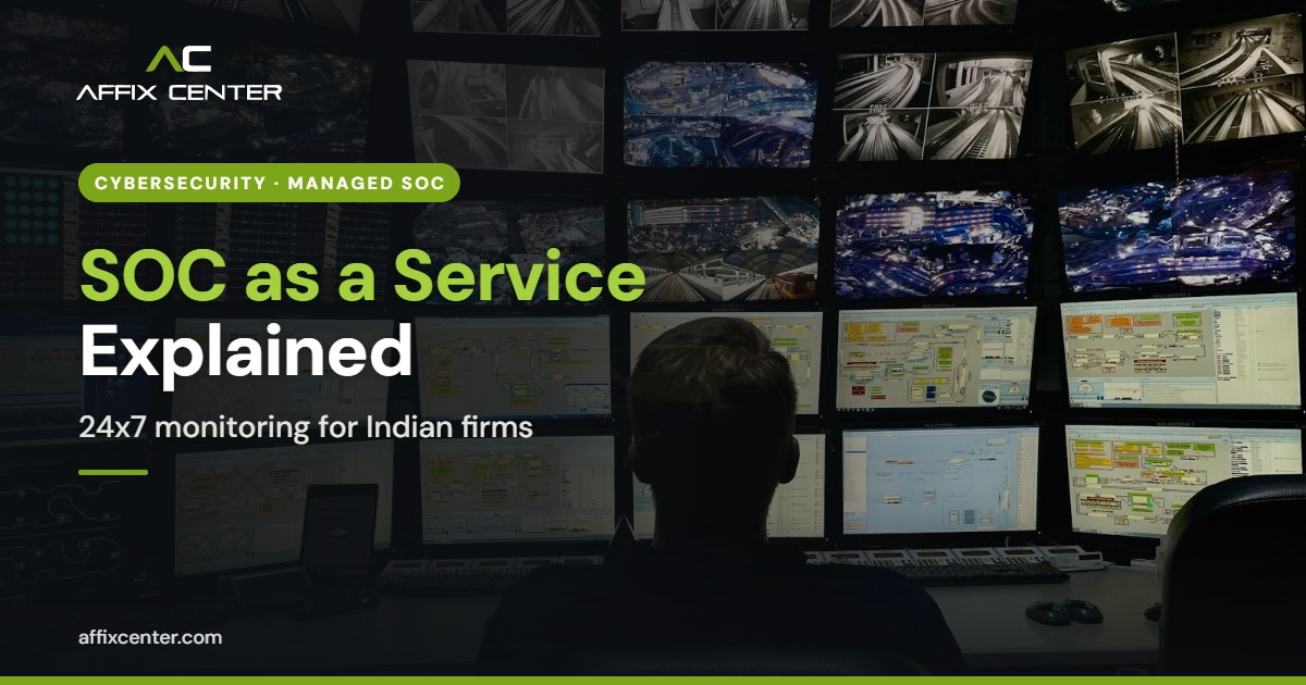 SOC as a Service in India: A Guide for Firms - Affix Center